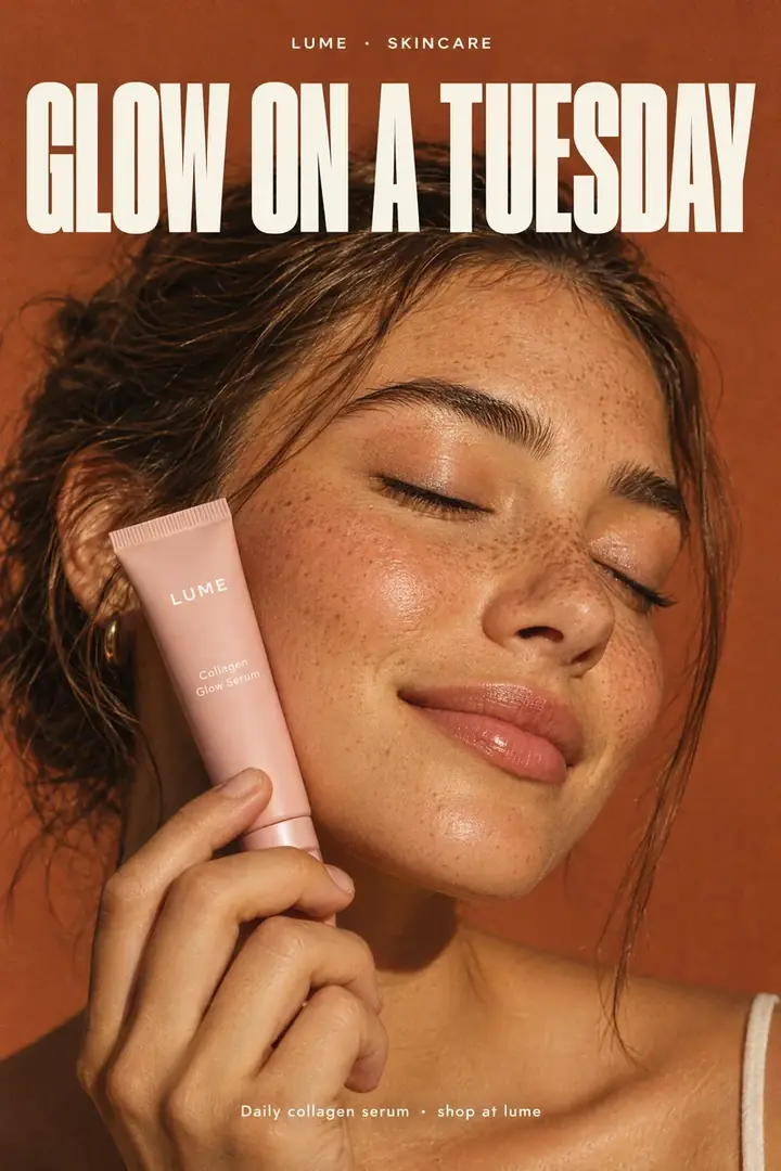 Example ad for a fictional brand
